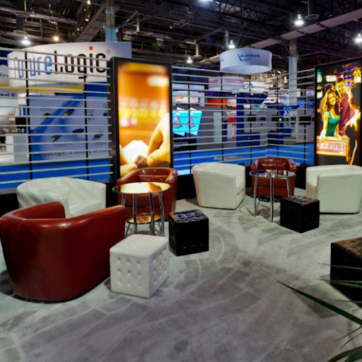 Lounge area at a trade show