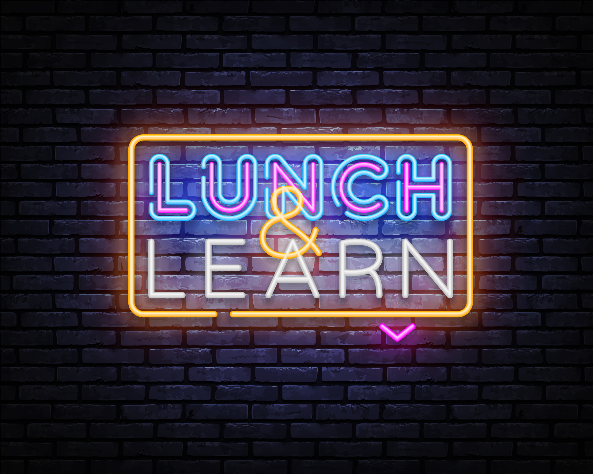Lunch And Learn neon sign